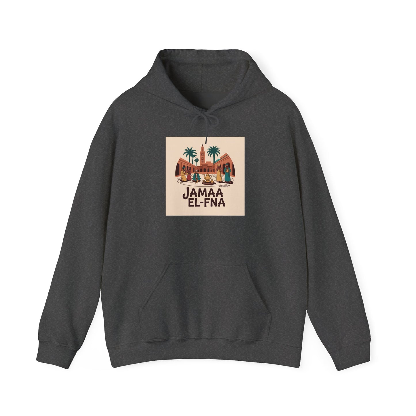 JAMAA EL-FNÀ Unisex Hooded Sweatshirt - Moroccan Travel Inspired Apparel
