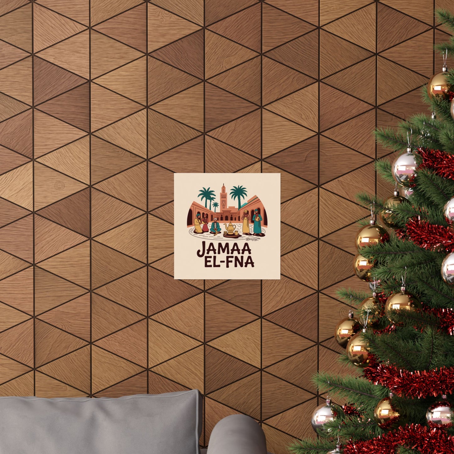 Jamaa El-Fna Matte Vertical Poster - Cultural Wall Art for Home Decor