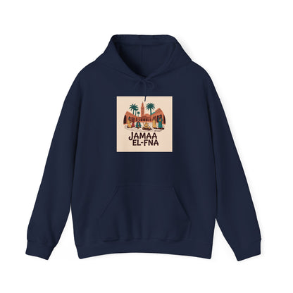 JAMAA EL-FNÀ Unisex Hooded Sweatshirt - Moroccan Travel Inspired Apparel