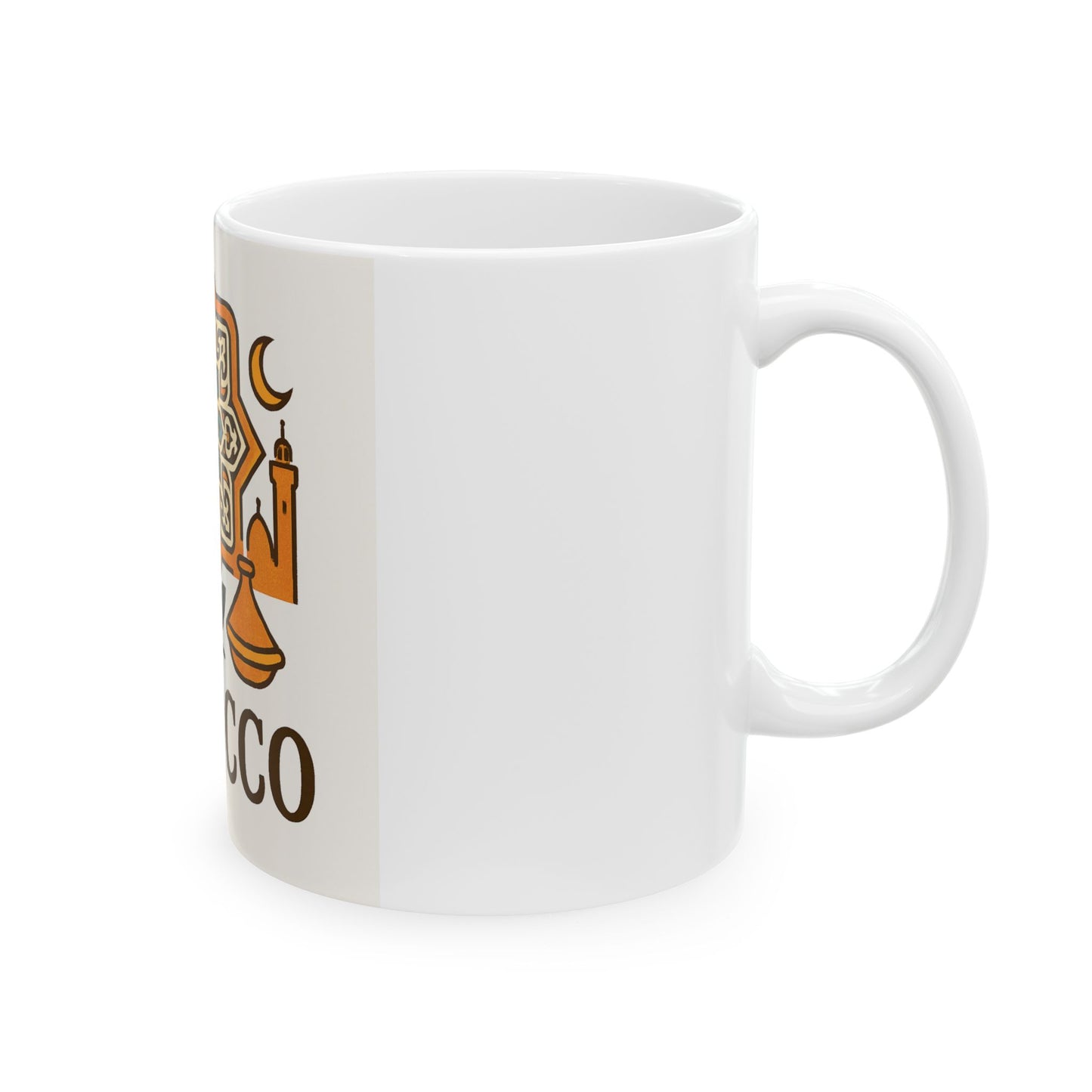 Morocco-Inspired Ceramic Mug - Vibrant 11oz & 15oz Coffee Cups