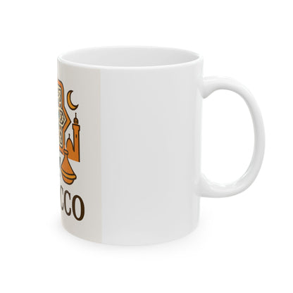 Morocco-Inspired Ceramic Mug - Vibrant 11oz & 15oz Coffee Cups