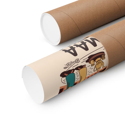 Jamaa El-Fna Matte Vertical Poster - Cultural Wall Art for Home Decor