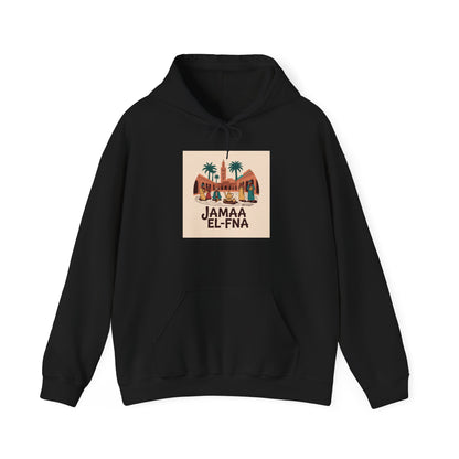 JAMAA EL-FNÀ Unisex Hooded Sweatshirt - Moroccan Travel Inspired Apparel