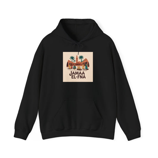 JAMAA EL-FNÀ Unisex Hooded Sweatshirt - Moroccan Travel Inspired Apparel