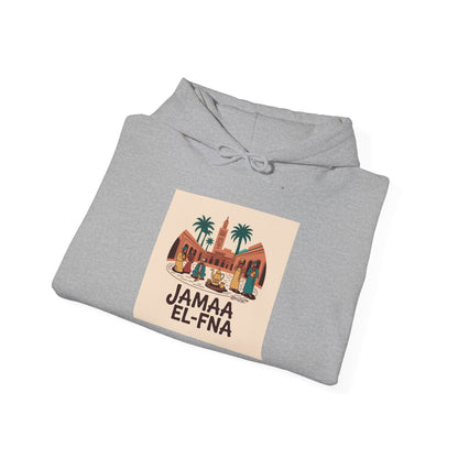 JAMAA EL-FNÀ Unisex Hooded Sweatshirt - Moroccan Travel Inspired Apparel