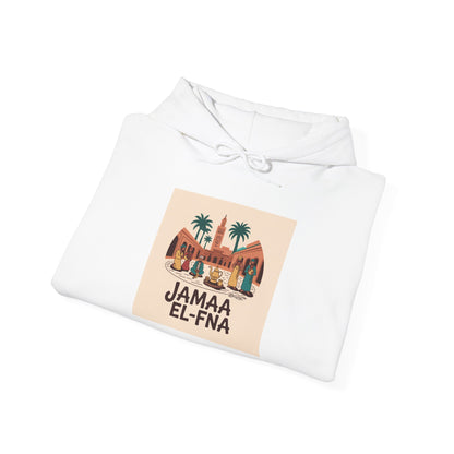 JAMAA EL-FNÀ Unisex Hooded Sweatshirt - Moroccan Travel Inspired Apparel
