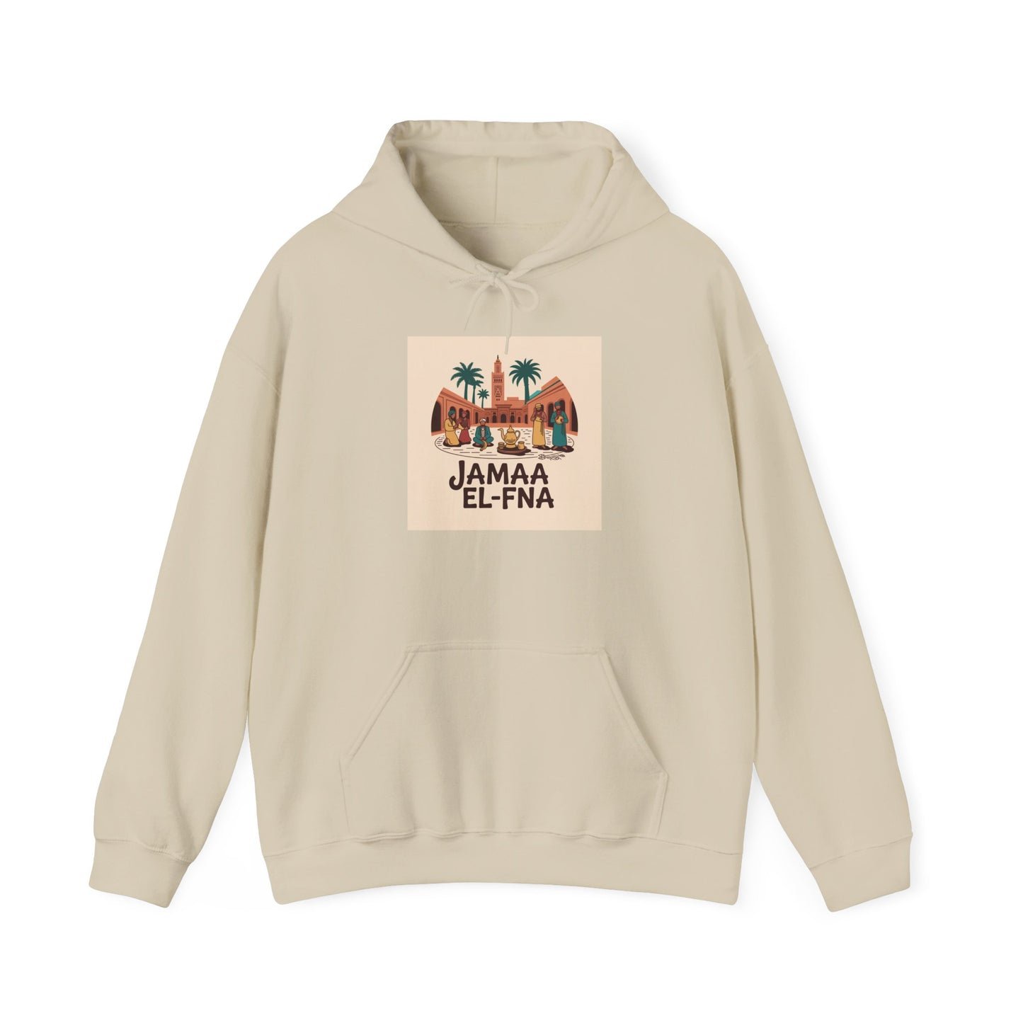 JAMAA EL-FNÀ Unisex Hooded Sweatshirt - Moroccan Travel Inspired Apparel