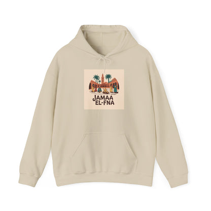 JAMAA EL-FNÀ Unisex Hooded Sweatshirt - Moroccan Travel Inspired Apparel