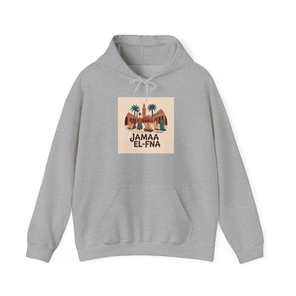 JAMAA EL-FNÀ Unisex Hooded Sweatshirt - Moroccan Travel Inspired Apparel
