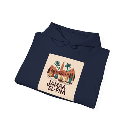 JAMAA EL-FNÀ Unisex Hooded Sweatshirt - Moroccan Travel Inspired Apparel