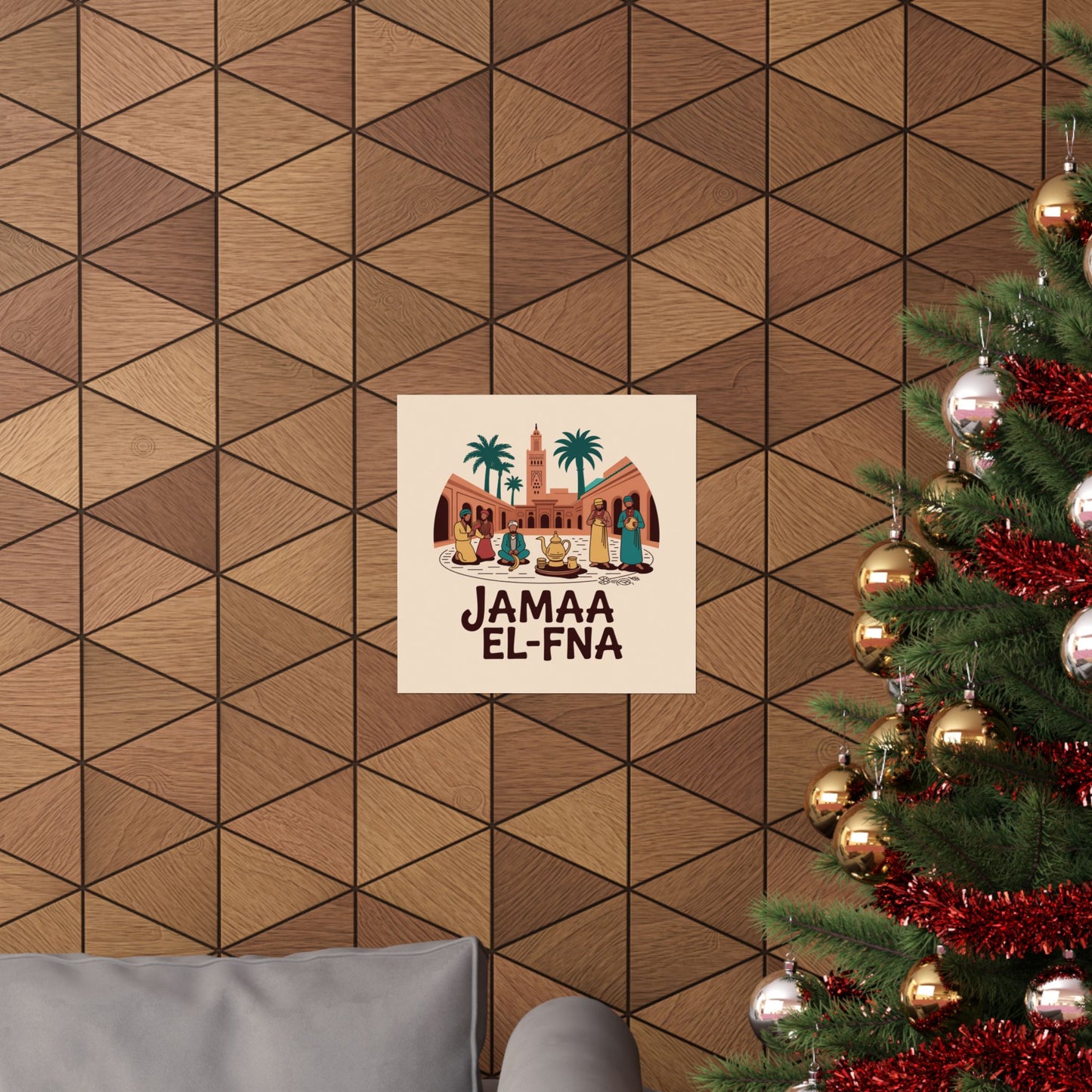 Jamaa El-Fna Matte Vertical Poster - Cultural Wall Art for Home Decor