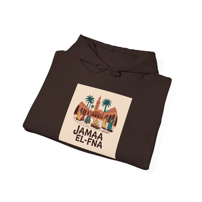JAMAA EL-FNÀ Unisex Hooded Sweatshirt - Moroccan Travel Inspired Apparel
