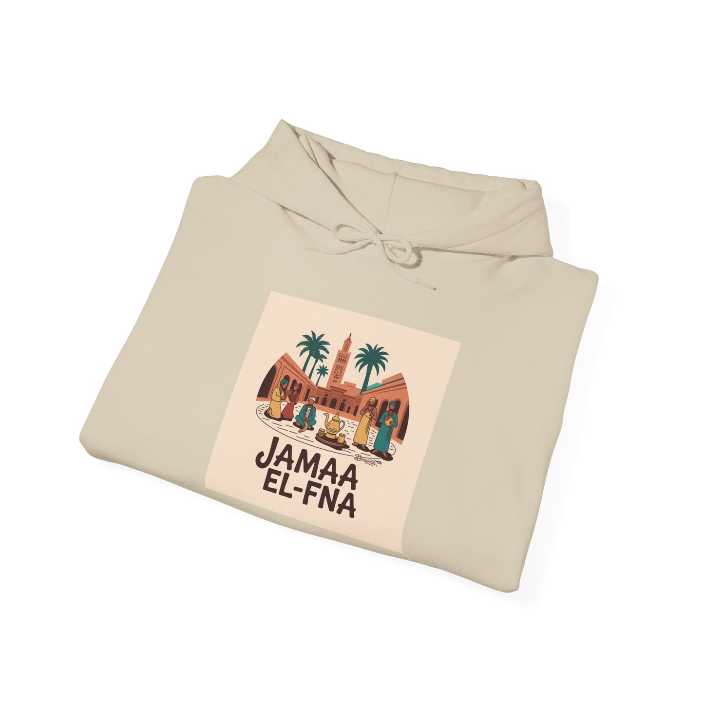 JAMAA EL-FNÀ Unisex Hooded Sweatshirt - Moroccan Travel Inspired Apparel