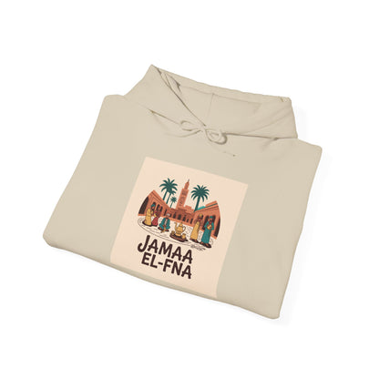 JAMAA EL-FNÀ Unisex Hooded Sweatshirt - Moroccan Travel Inspired Apparel