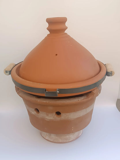 Moroccan Tagine 34cm + Brazier (Mejmer)